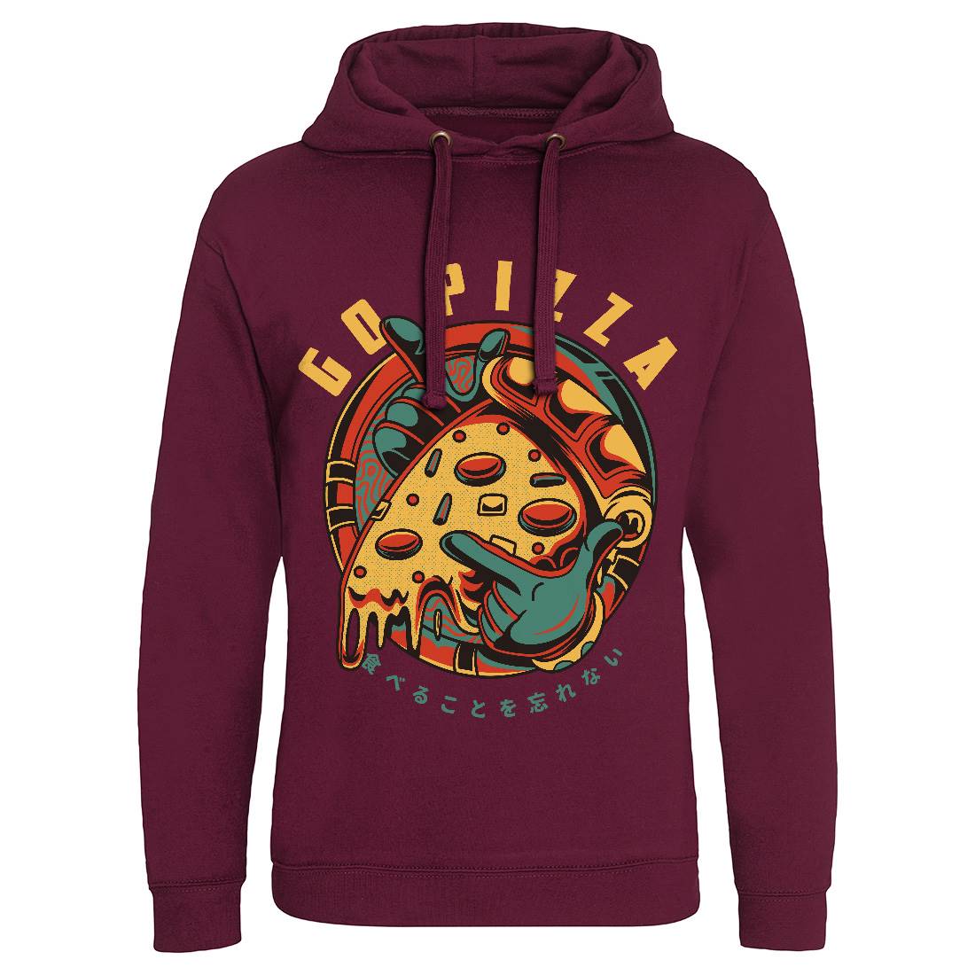 Go Pizza Mens Hoodie Without Pocket Food D795