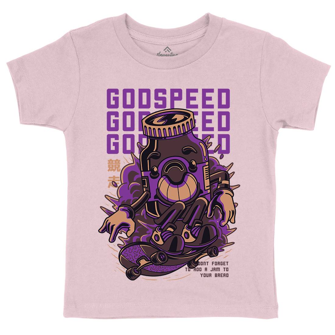 Godspeed Kids Crew Neck T-Shirt Skate D796
