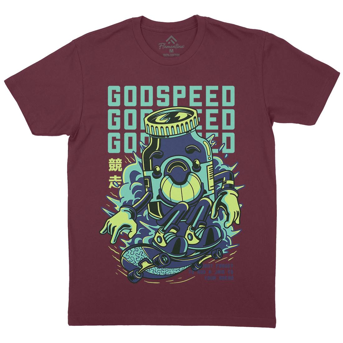 Godspeed Mens Crew Neck T-Shirt Skate D796