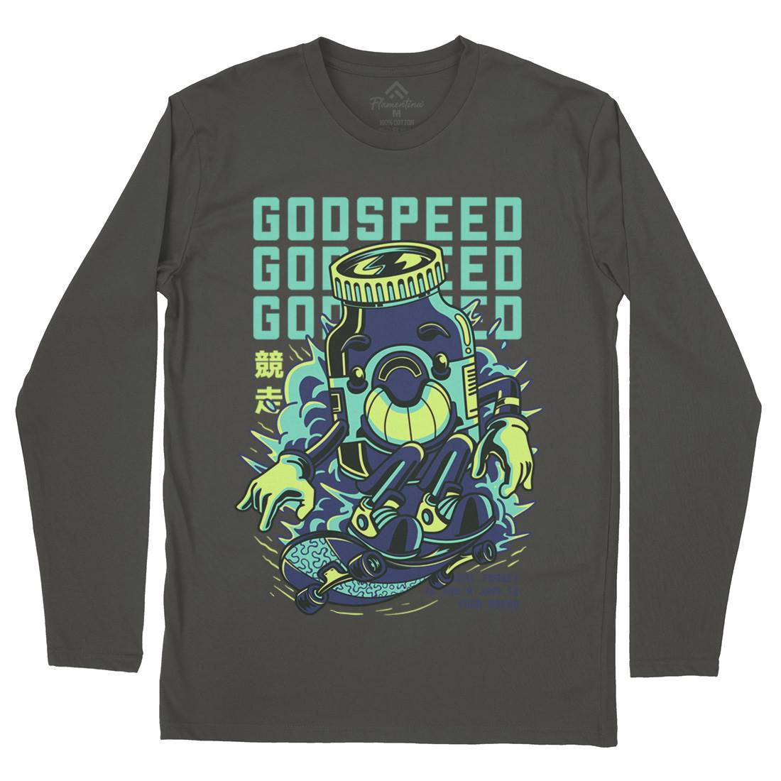 Godspeed Mens Long Sleeve T-Shirt Skate D796