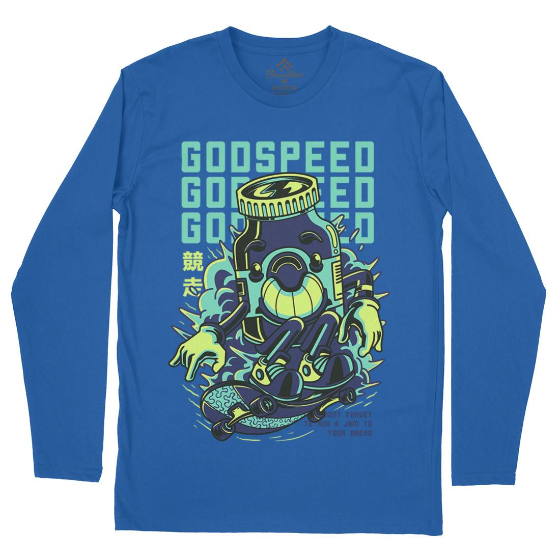 Godspeed Mens Long Sleeve T-Shirt Skate D796