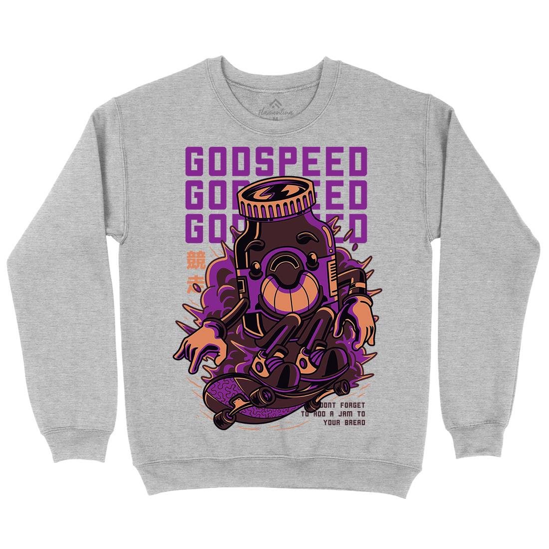 Godspeed Mens Crew Neck Sweatshirt Skate D796