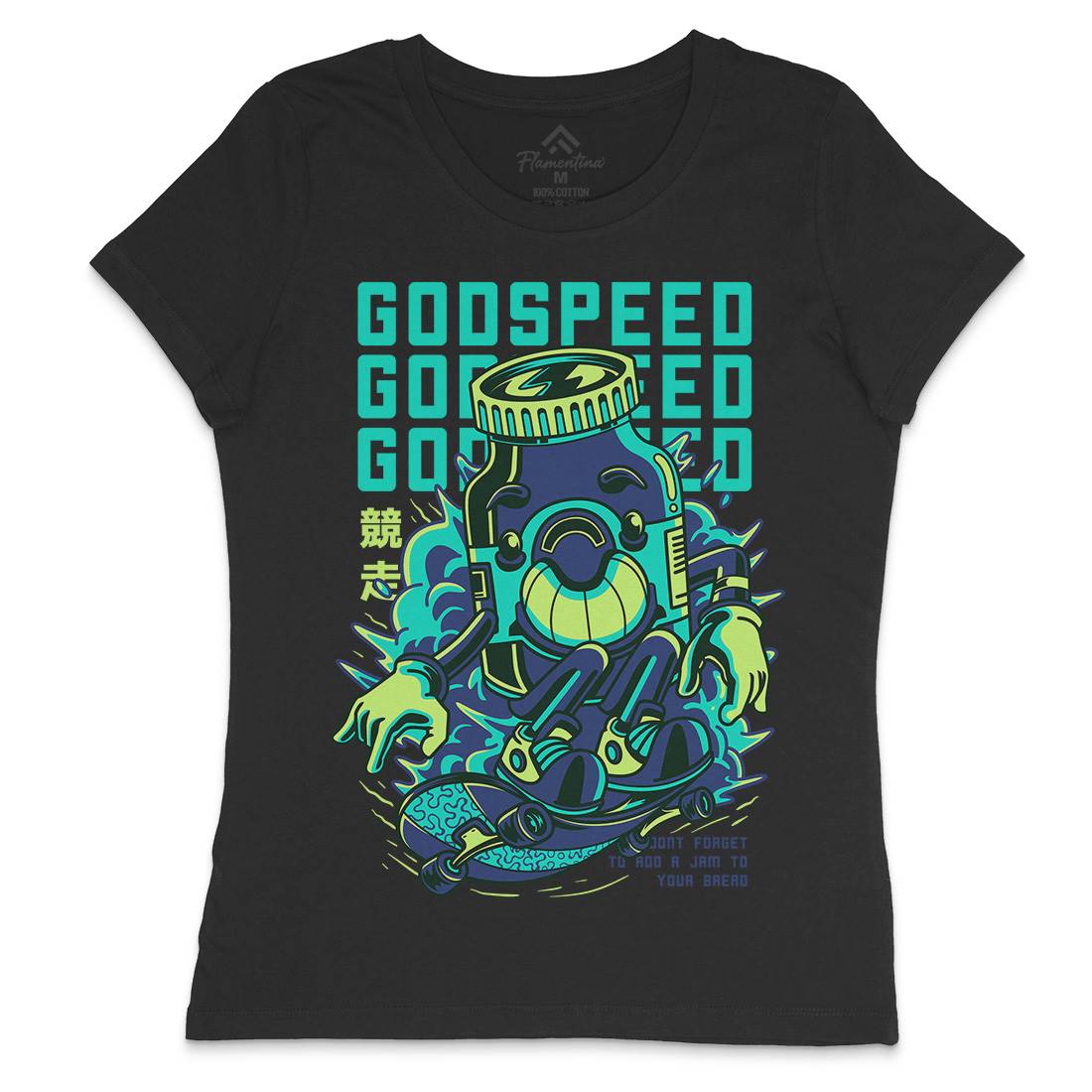 Godspeed Womens Crew Neck T-Shirt Skate D796