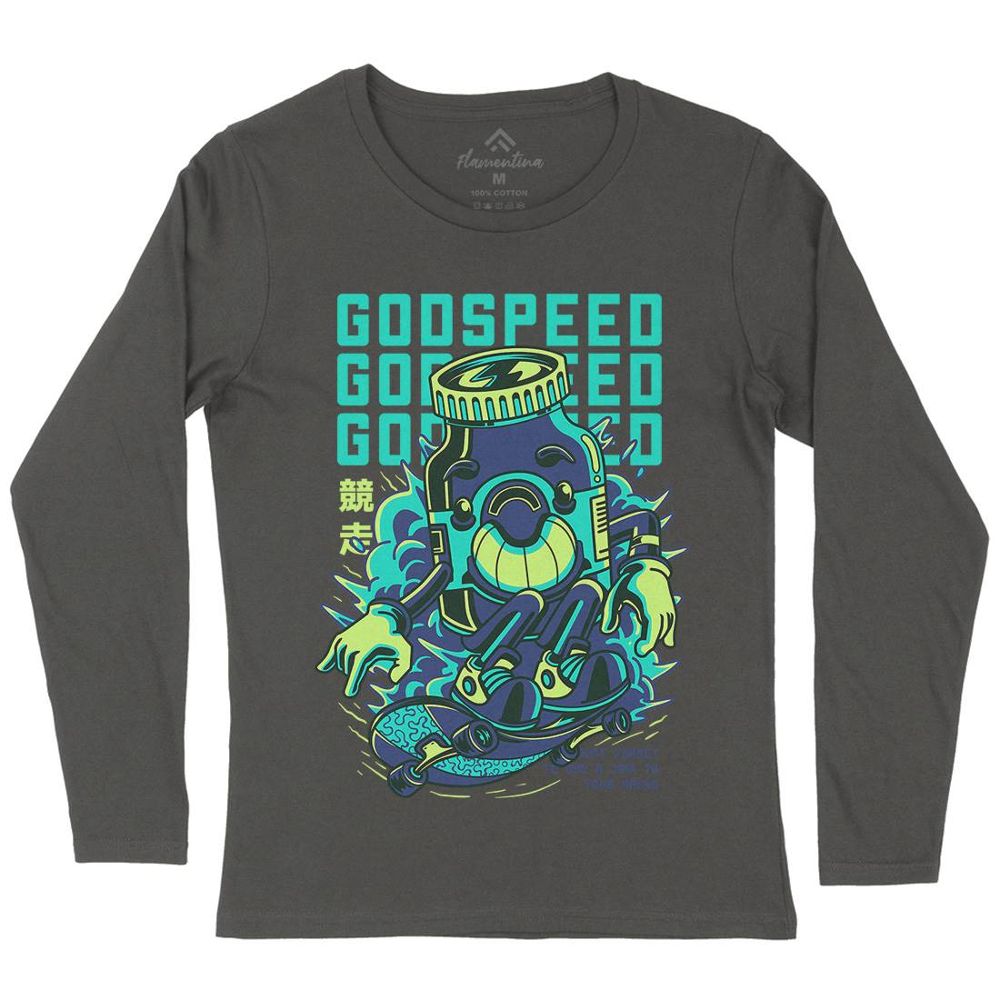 Godspeed Womens Long Sleeve T-Shirt Skate D796