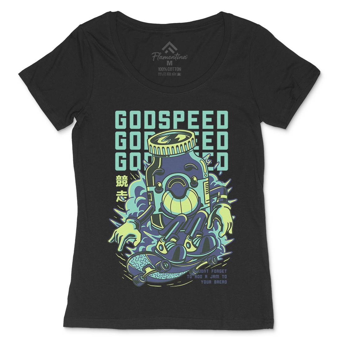 Godspeed Womens Scoop Neck T-Shirt Skate D796