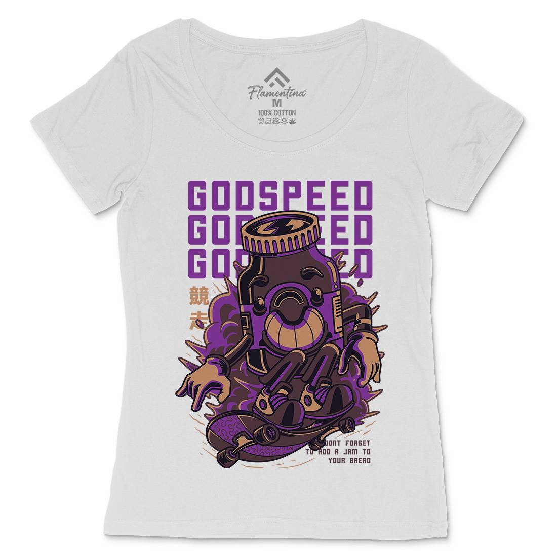 Godspeed Womens Scoop Neck T-Shirt Skate D796