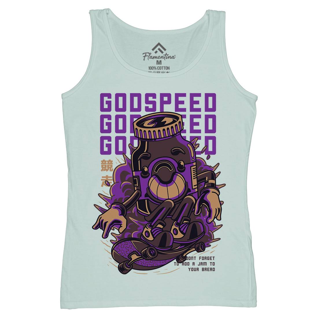Godspeed Womens Organic Tank Top Vest Skate D796