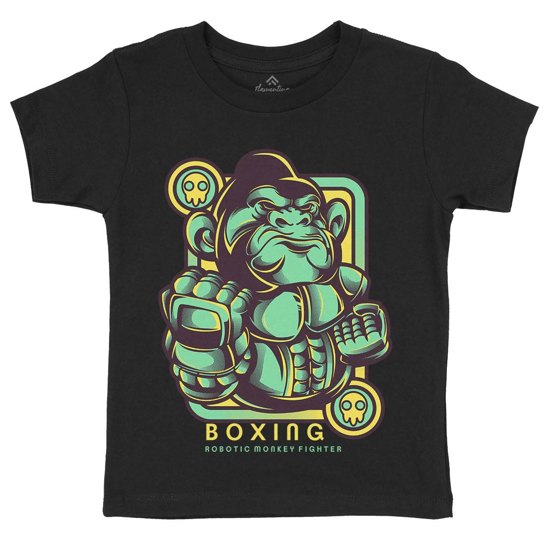 Gorilla Boxing Kids Organic Crew Neck T-Shirt Sport D798