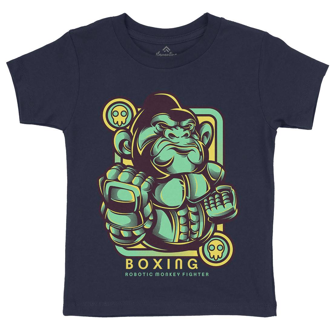 Gorilla Boxing Kids Organic Crew Neck T-Shirt Sport D798