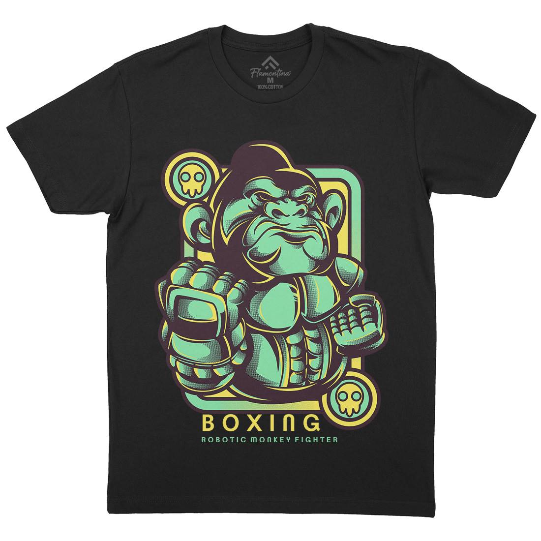 Gorilla Boxing Mens Crew Neck T-Shirt Sport D798