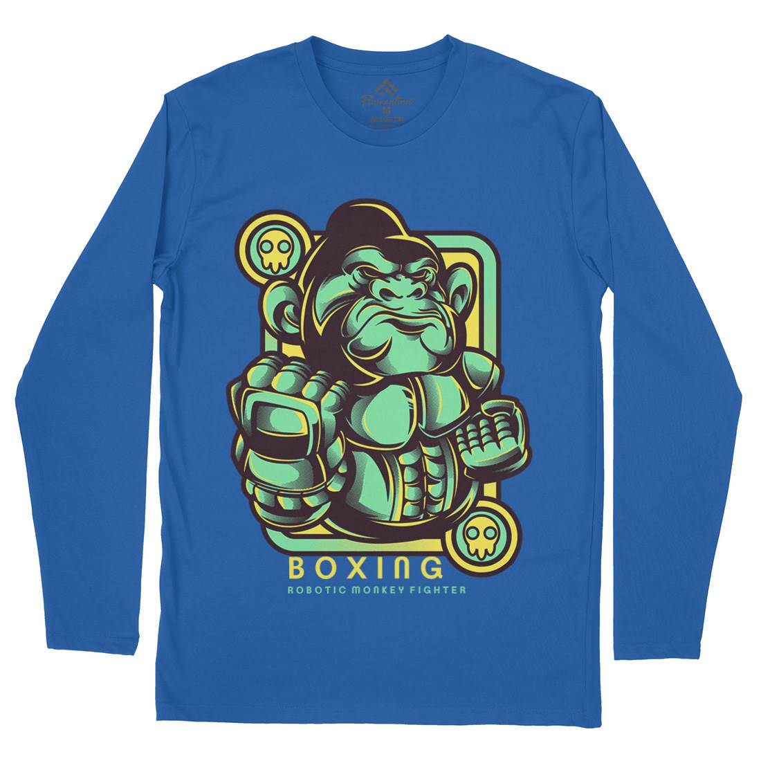 Gorilla Boxing Mens Long Sleeve T-Shirt Sport D798