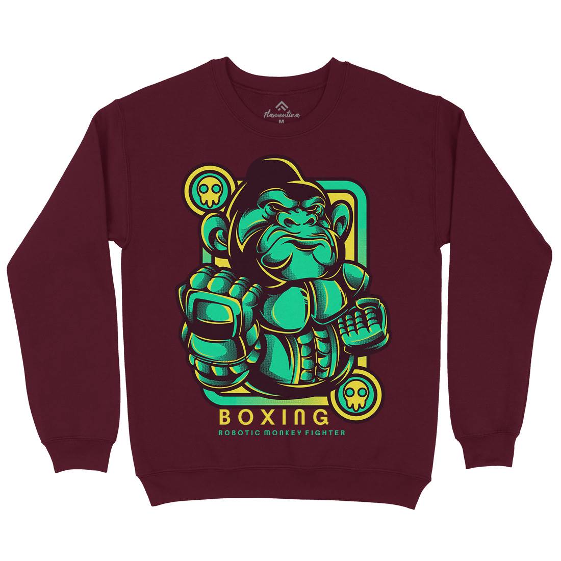 Gorilla Boxing Mens Crew Neck Sweatshirt Sport D798