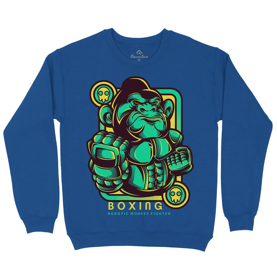 Gorilla Boxing Mens Crew Neck Sweatshirt Sport D798