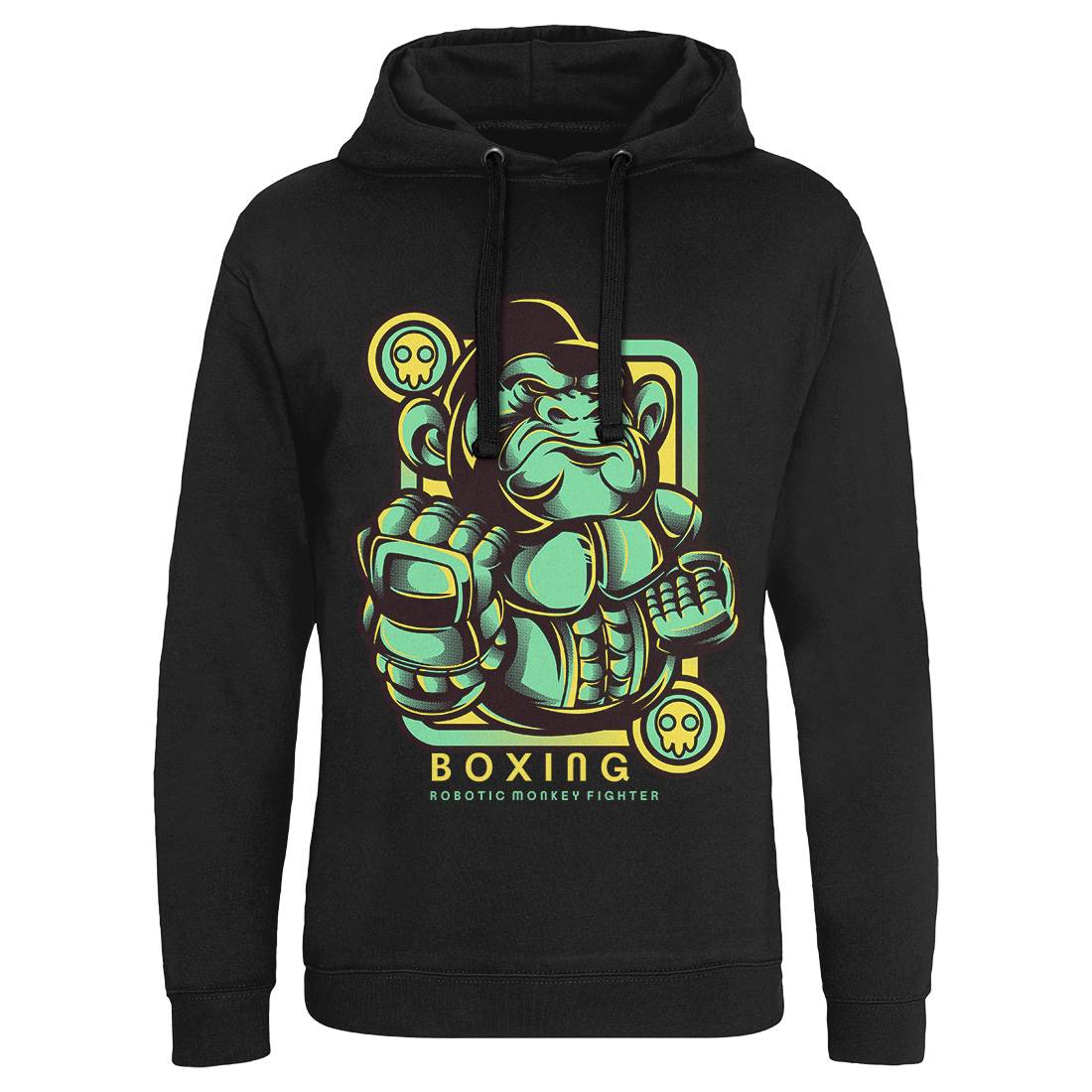 Gorilla Boxing Mens Hoodie Without Pocket Sport D798