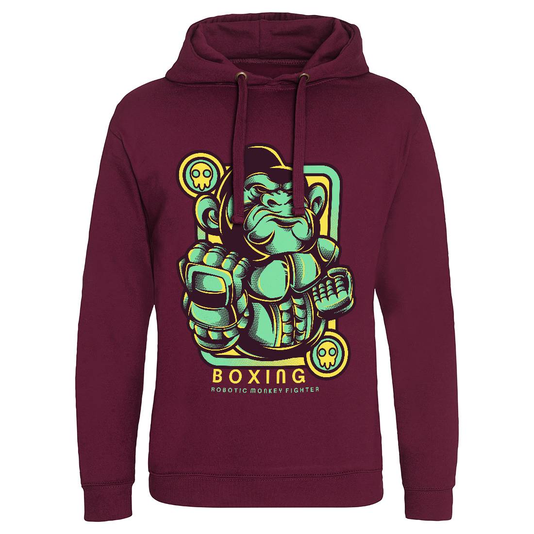 Gorilla Boxing Mens Hoodie Without Pocket Sport D798