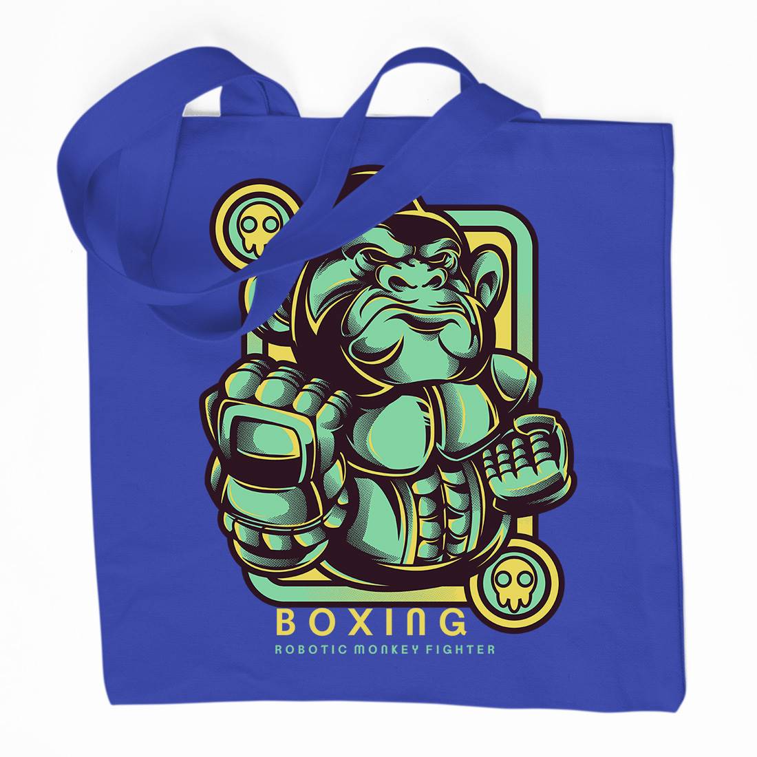 Gorilla Boxing Organic Premium Cotton Tote Bag Sport D798