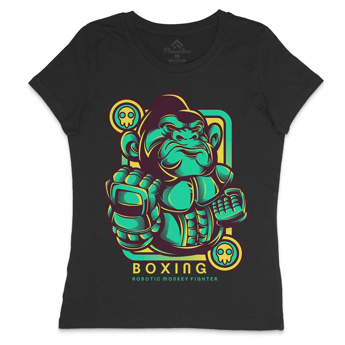 Gorilla Boxing Womens Crew Neck T-Shirt Sport D798