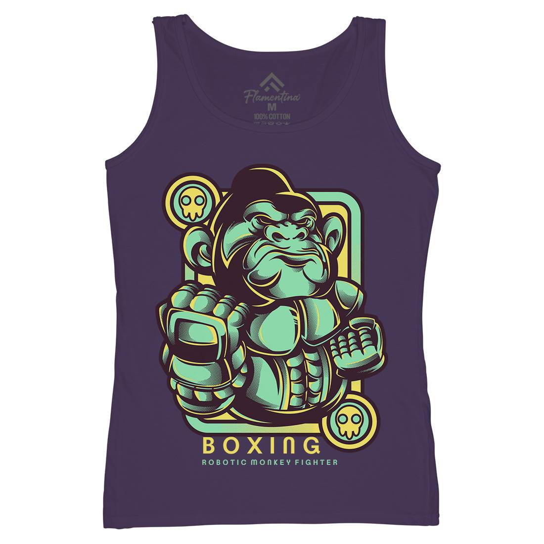 Gorilla Boxing Womens Organic Tank Top Vest Sport D798