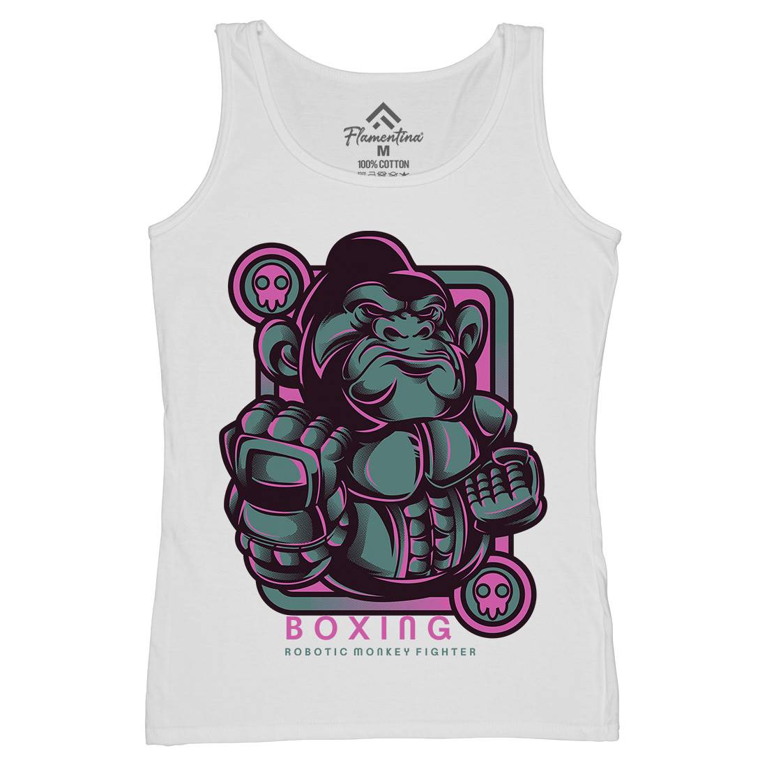 Gorilla Boxing Womens Organic Tank Top Vest Sport D798