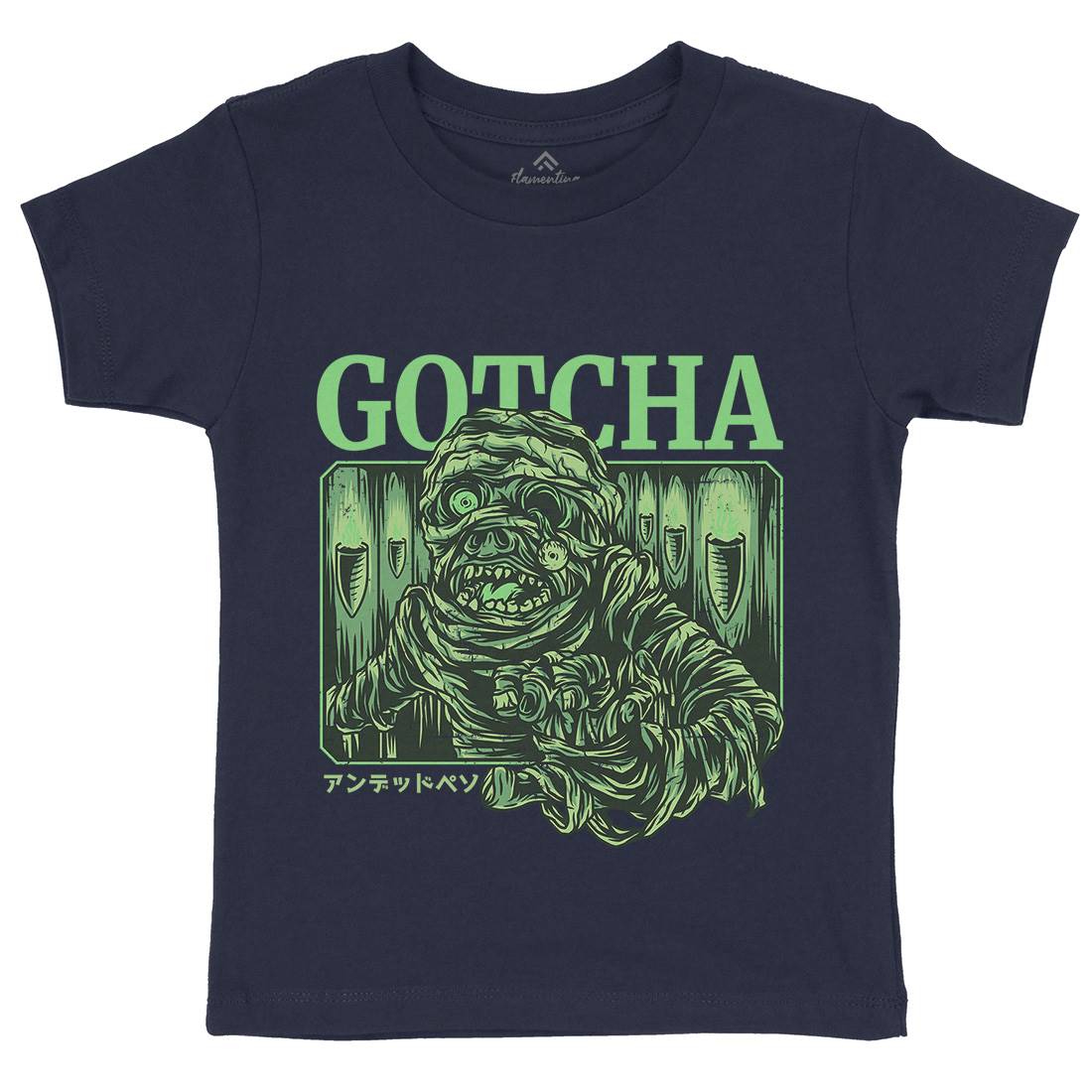 Gotcha Kids Organic Crew Neck T-Shirt Horror D799