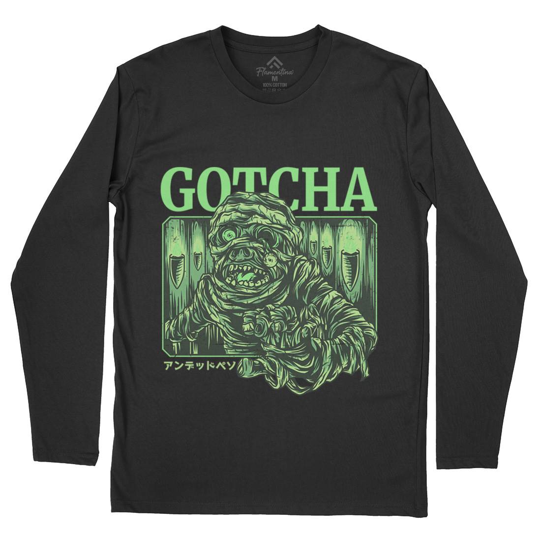 Gotcha Mens Long Sleeve T-Shirt Horror D799