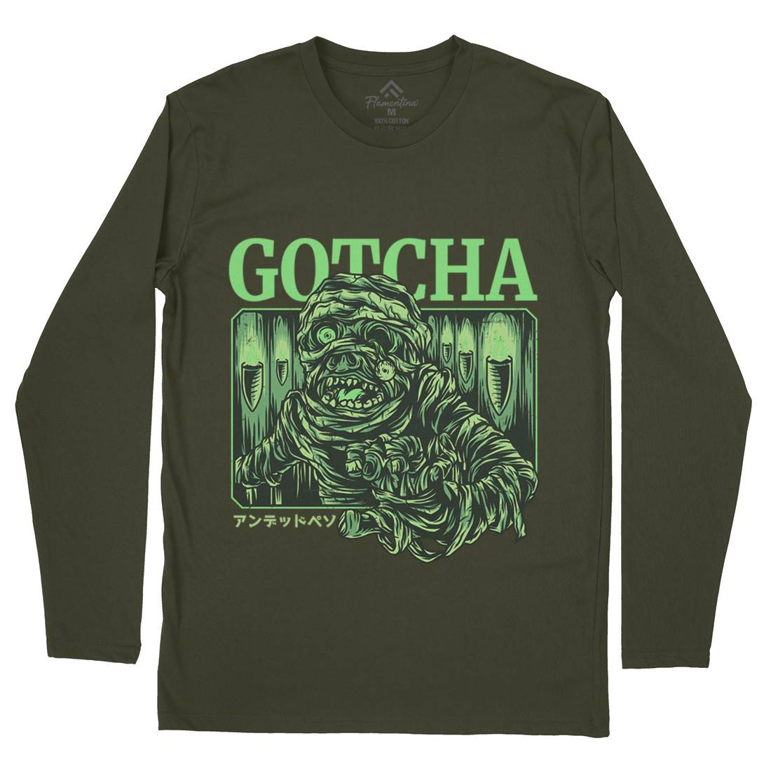 Gotcha Mens Long Sleeve T-Shirt Horror D799