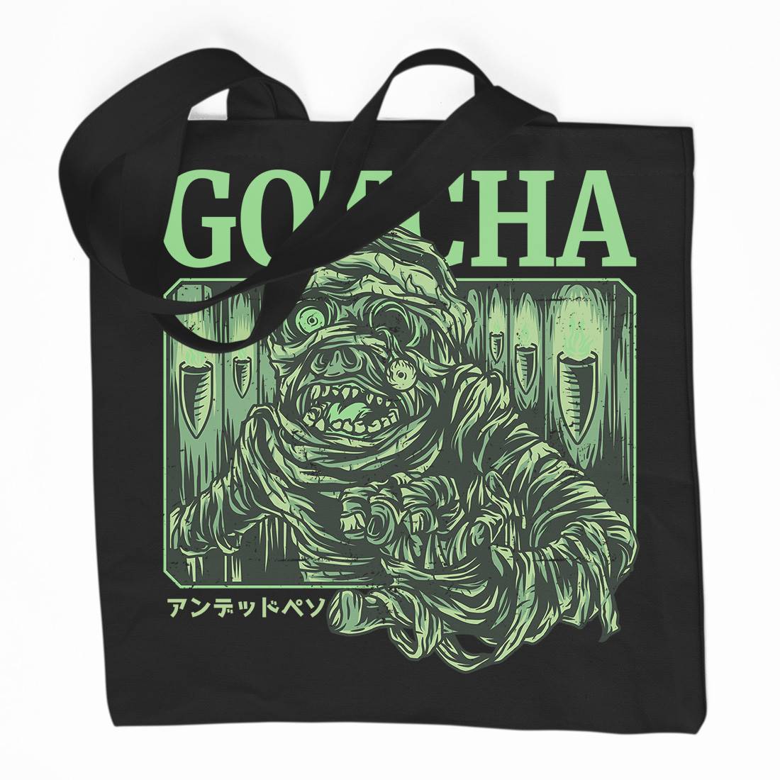 Gotcha Organic Premium Cotton Tote Bag Horror D799