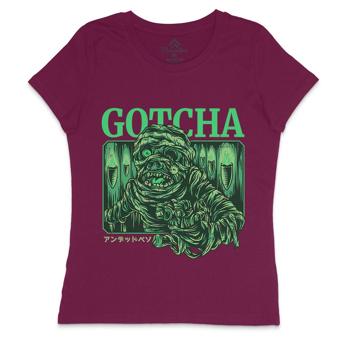 Gotcha Womens Crew Neck T-Shirt Horror D799