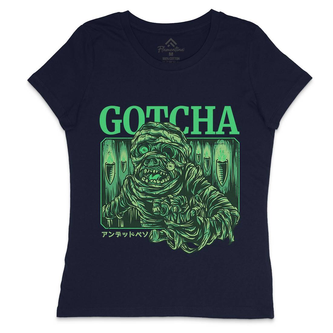 Gotcha Womens Crew Neck T-Shirt Horror D799