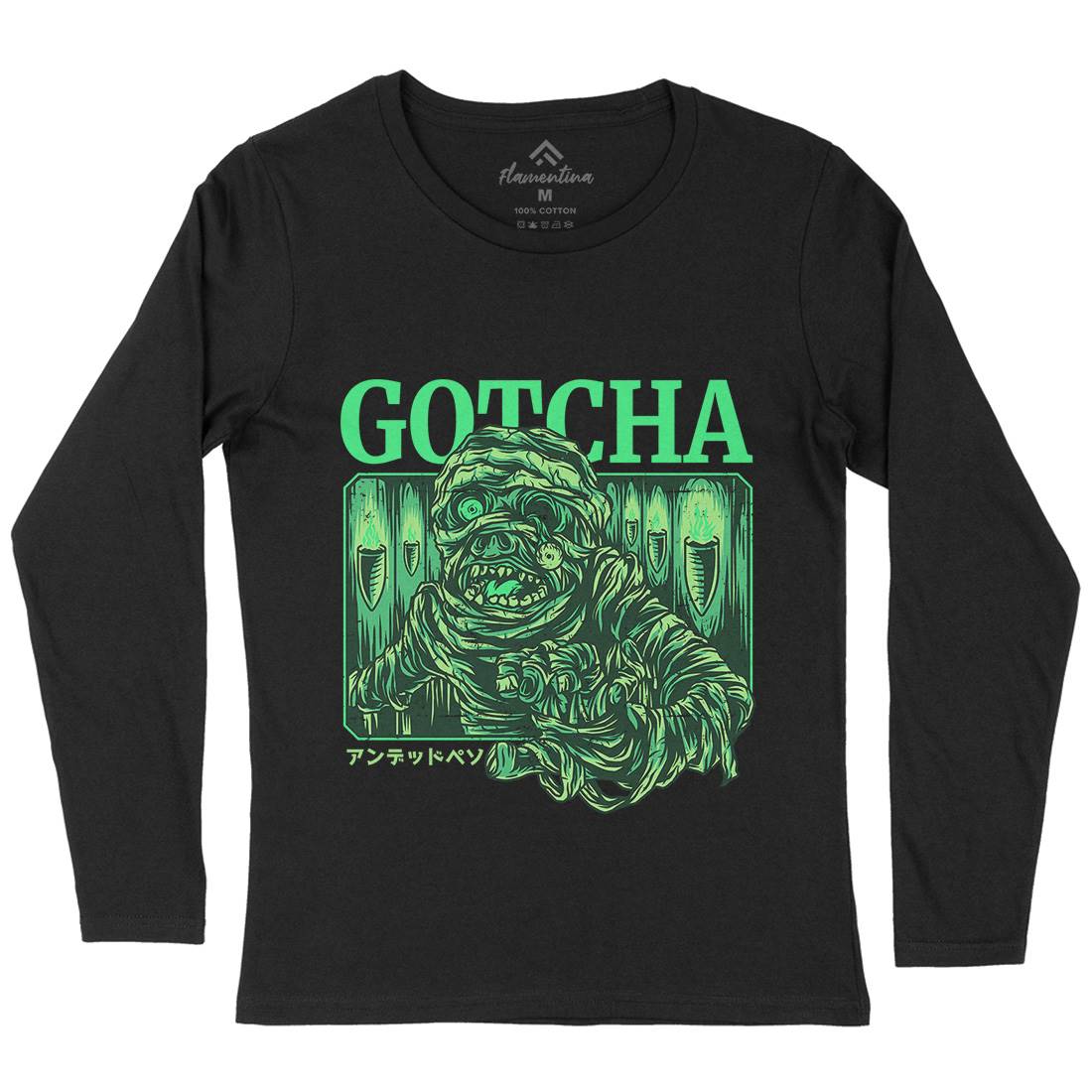 Gotcha Womens Long Sleeve T-Shirt Horror D799