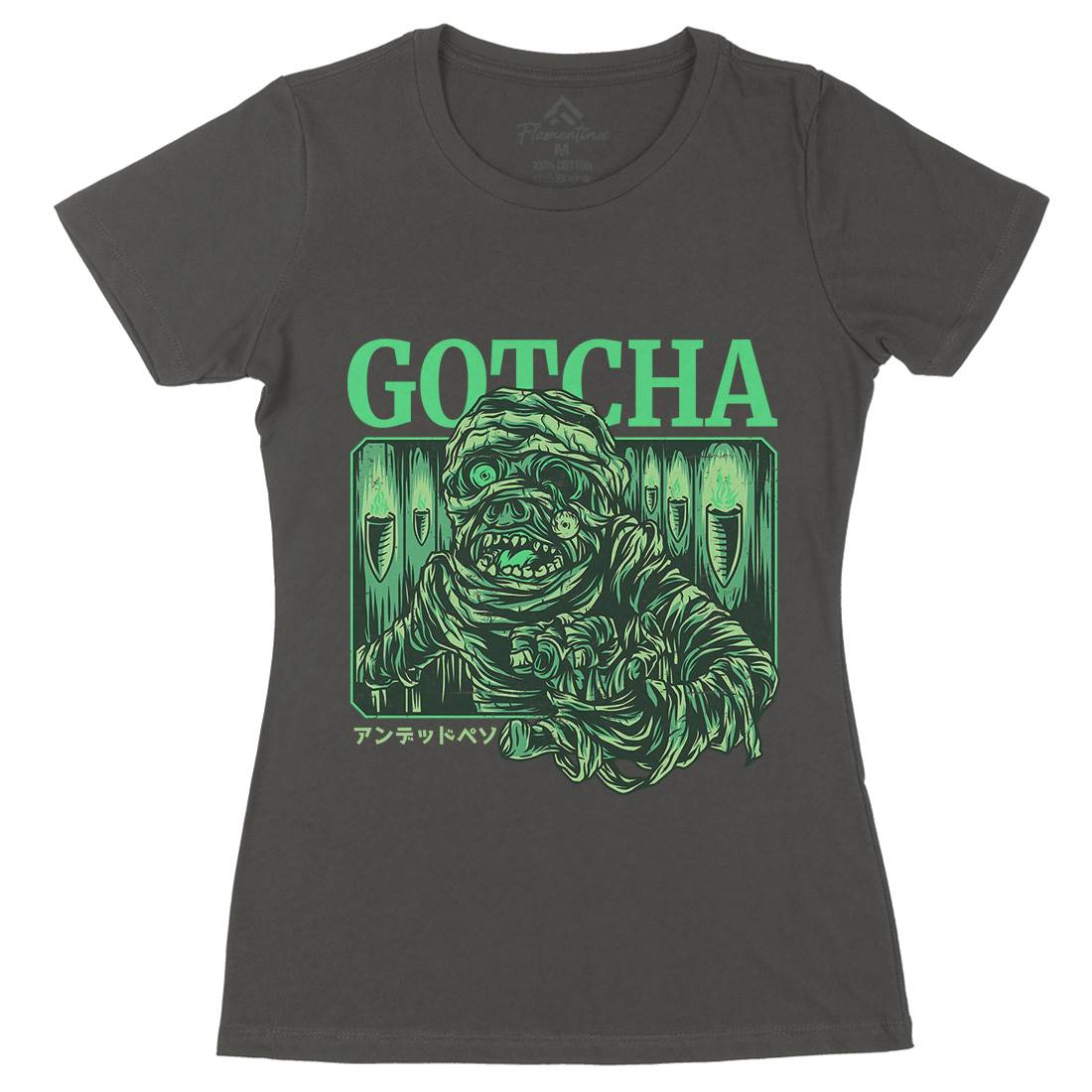 Gotcha Womens Organic Crew Neck T-Shirt Horror D799