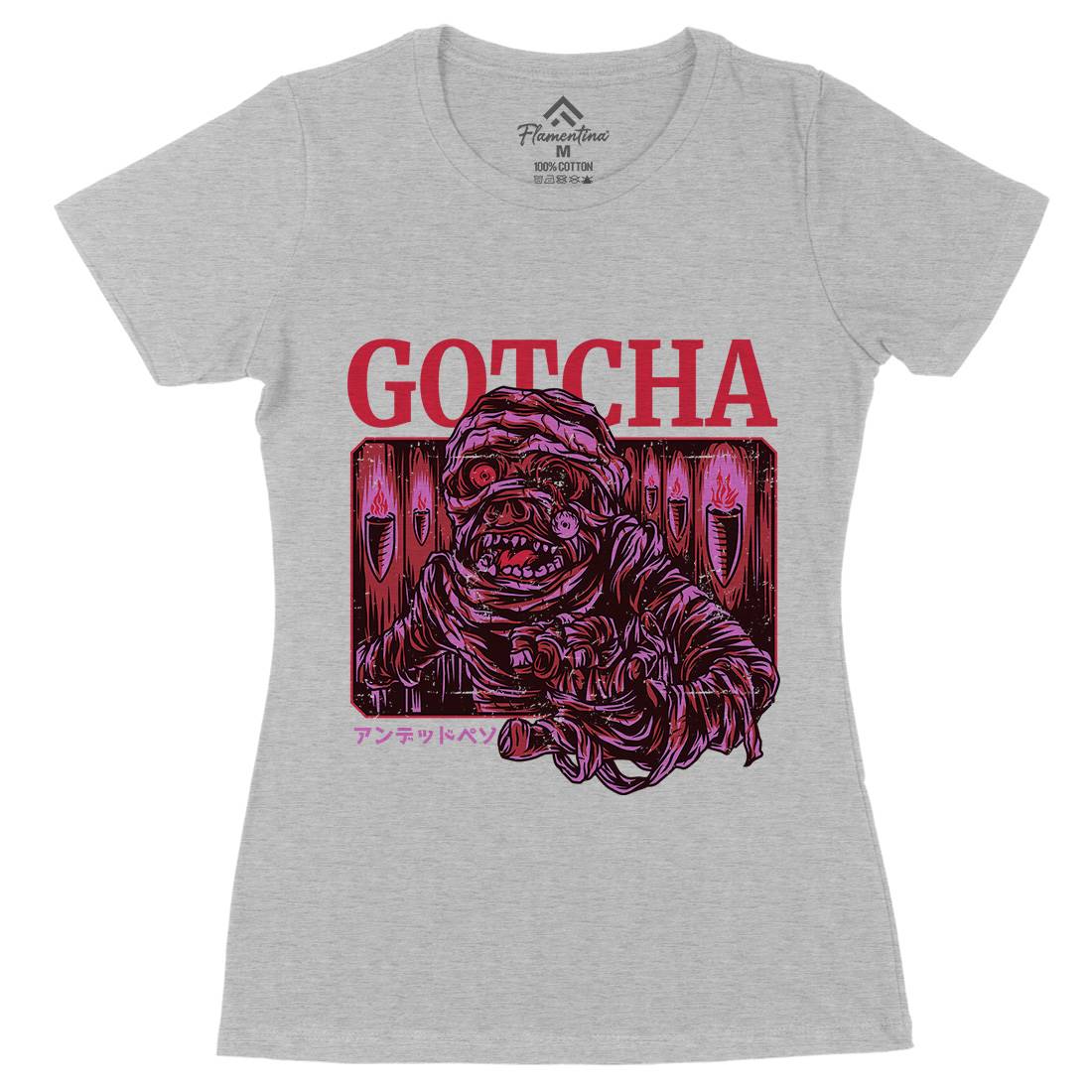 Gotcha Womens Organic Crew Neck T-Shirt Horror D799