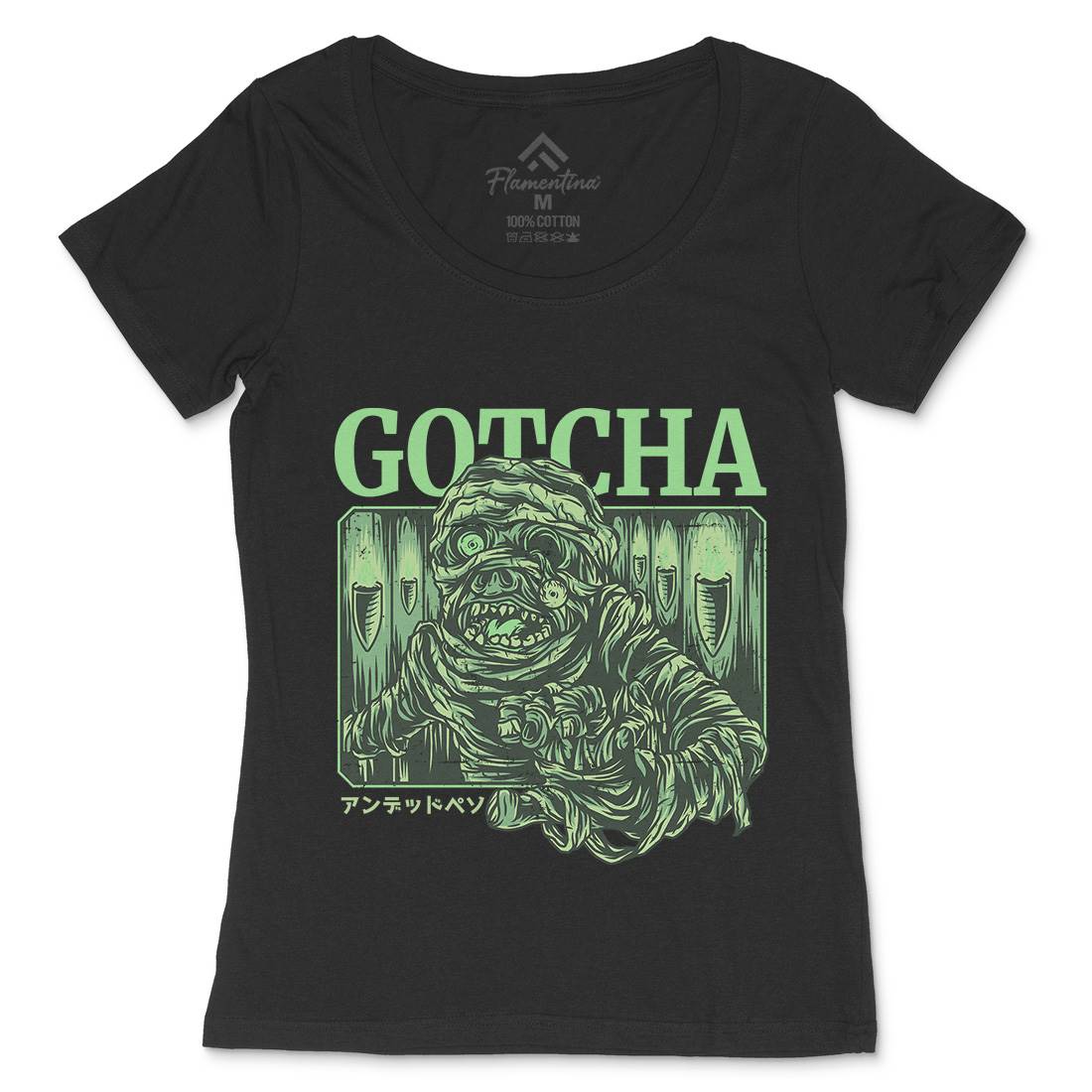 Gotcha Womens Scoop Neck T-Shirt Horror D799