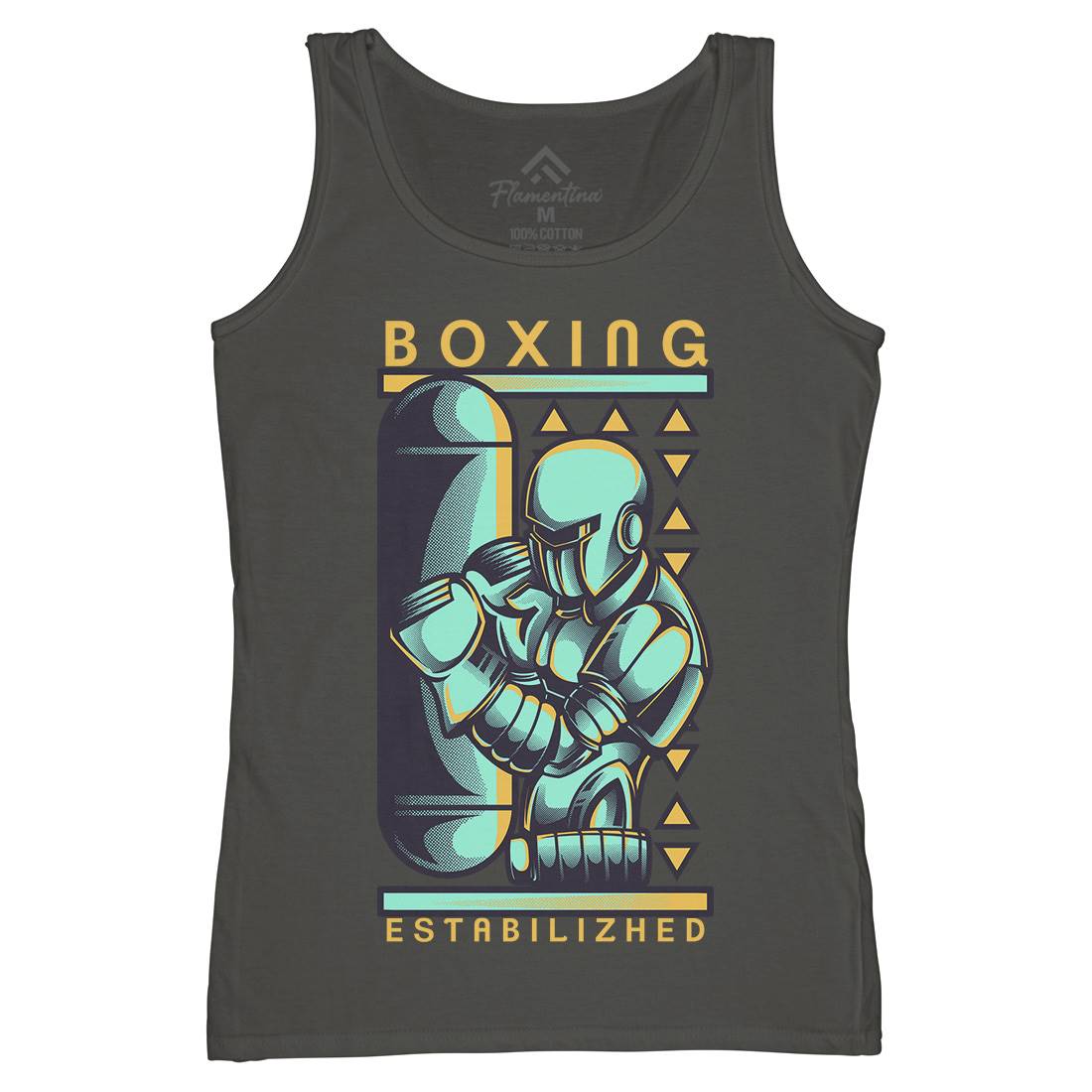 Robo Boxing Womens Organic Tank Top Vest Space D801