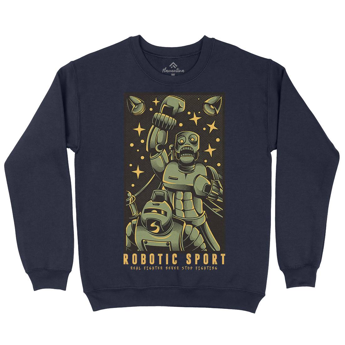 Robotic Fight Kids Crew Neck Sweatshirt Space D803