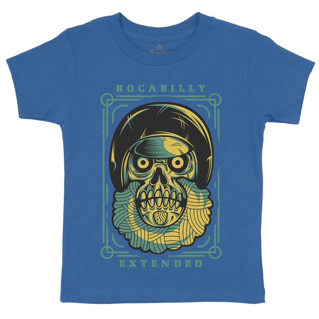 Rockabilly Kids Organic Crew Neck T-Shirt Music D804