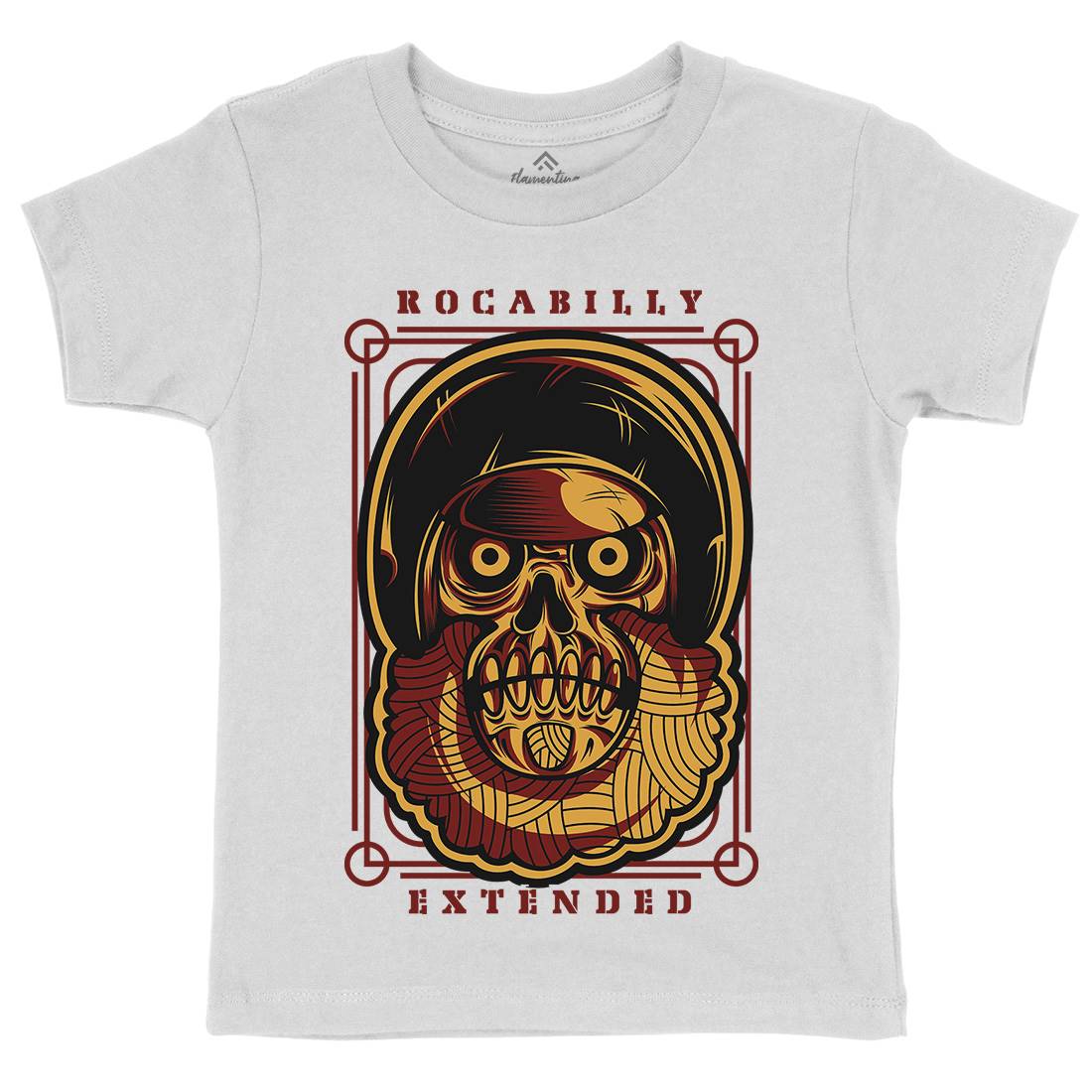 Rockabilly Kids Organic Crew Neck T-Shirt Music D804