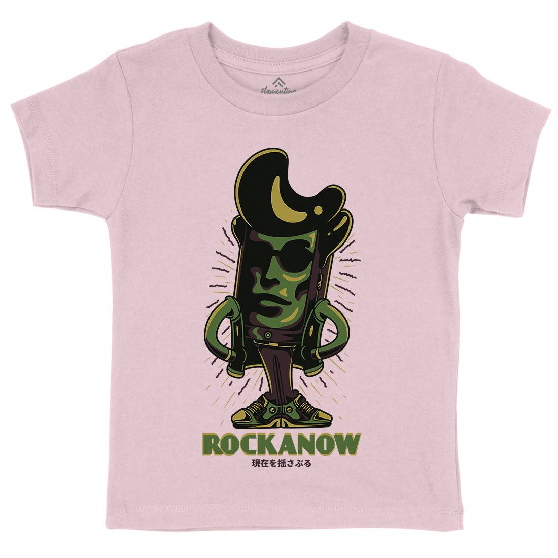 Rock Now Kids Organic Crew Neck T-Shirt Music D805