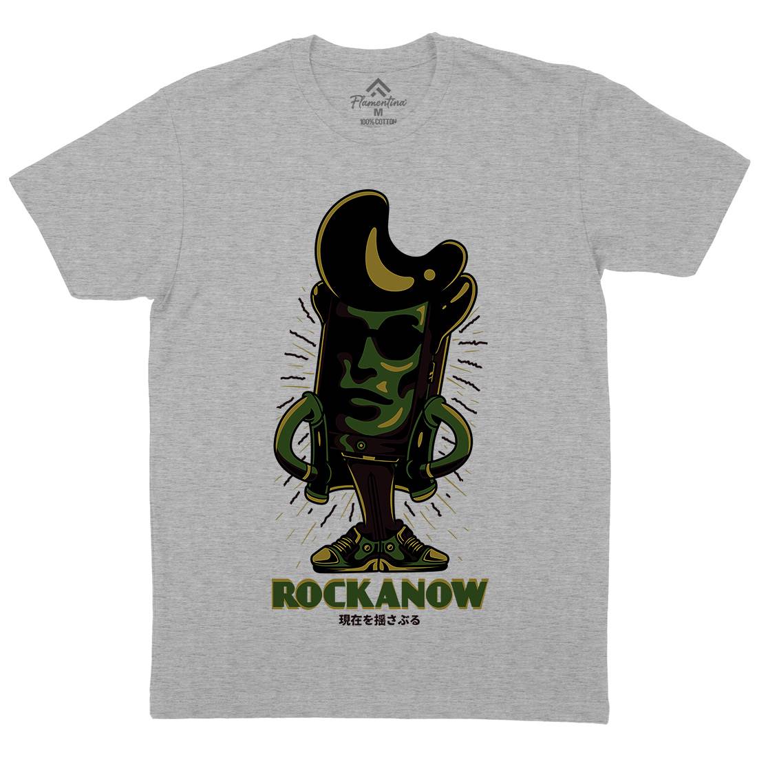 Rock Now Mens Crew Neck T-Shirt Music D805