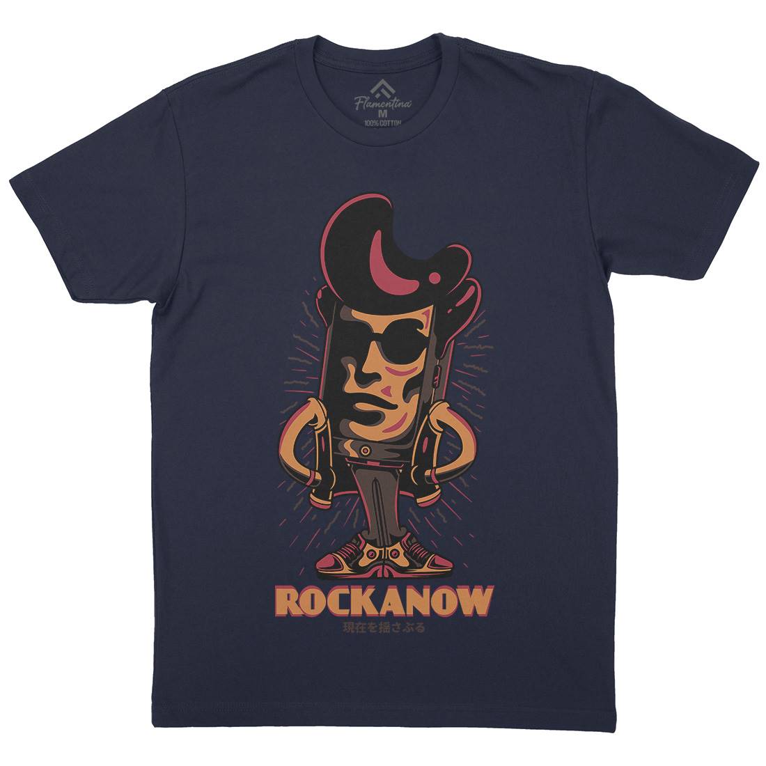 Rock Now Mens Crew Neck T-Shirt Music D805