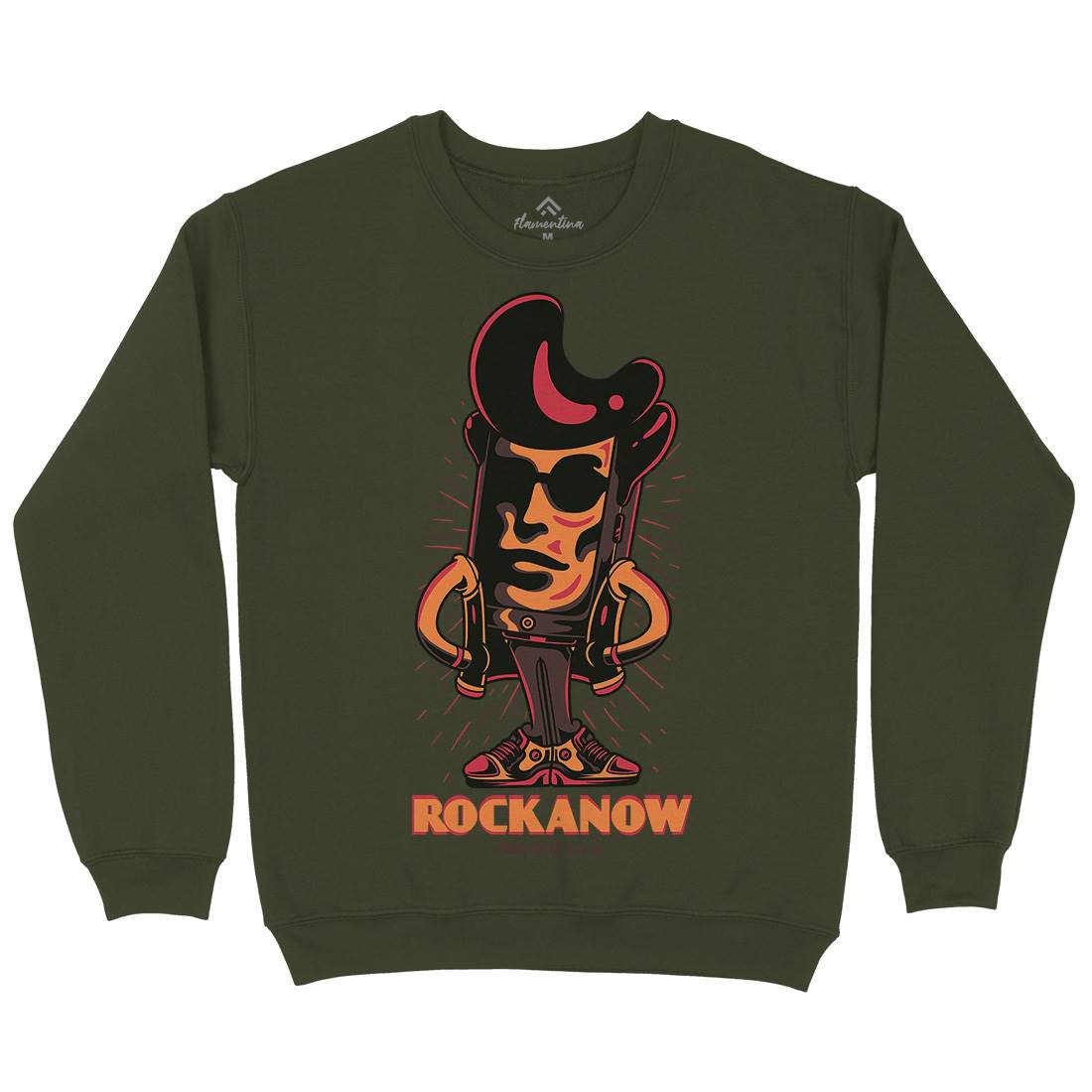Rock Now Mens Crew Neck Sweatshirt Music D805