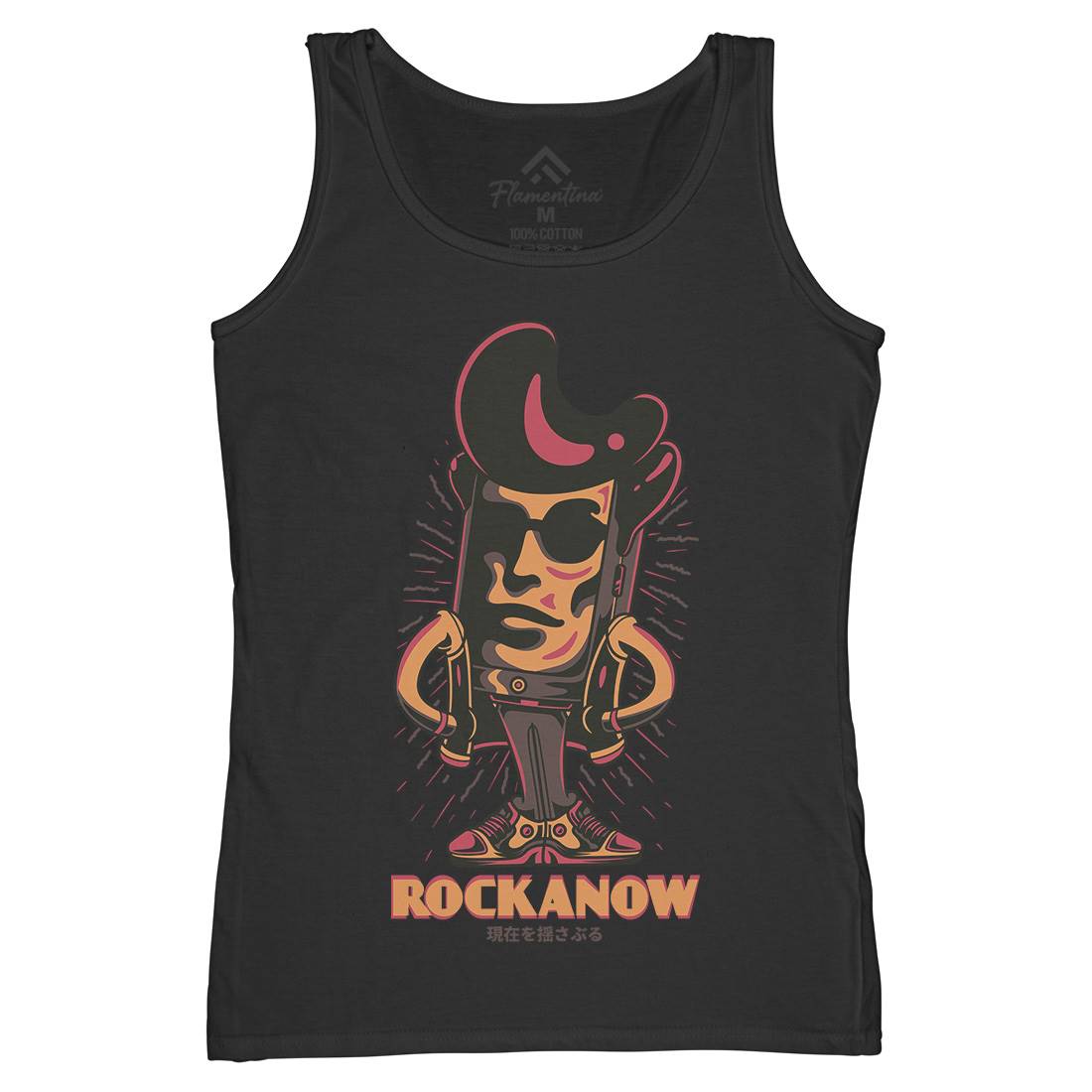 Rock Now Womens Organic Tank Top Vest Music D805