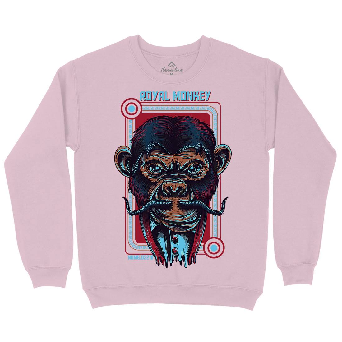 Royal Monkey Kids Crew Neck Sweatshirt Animals D806