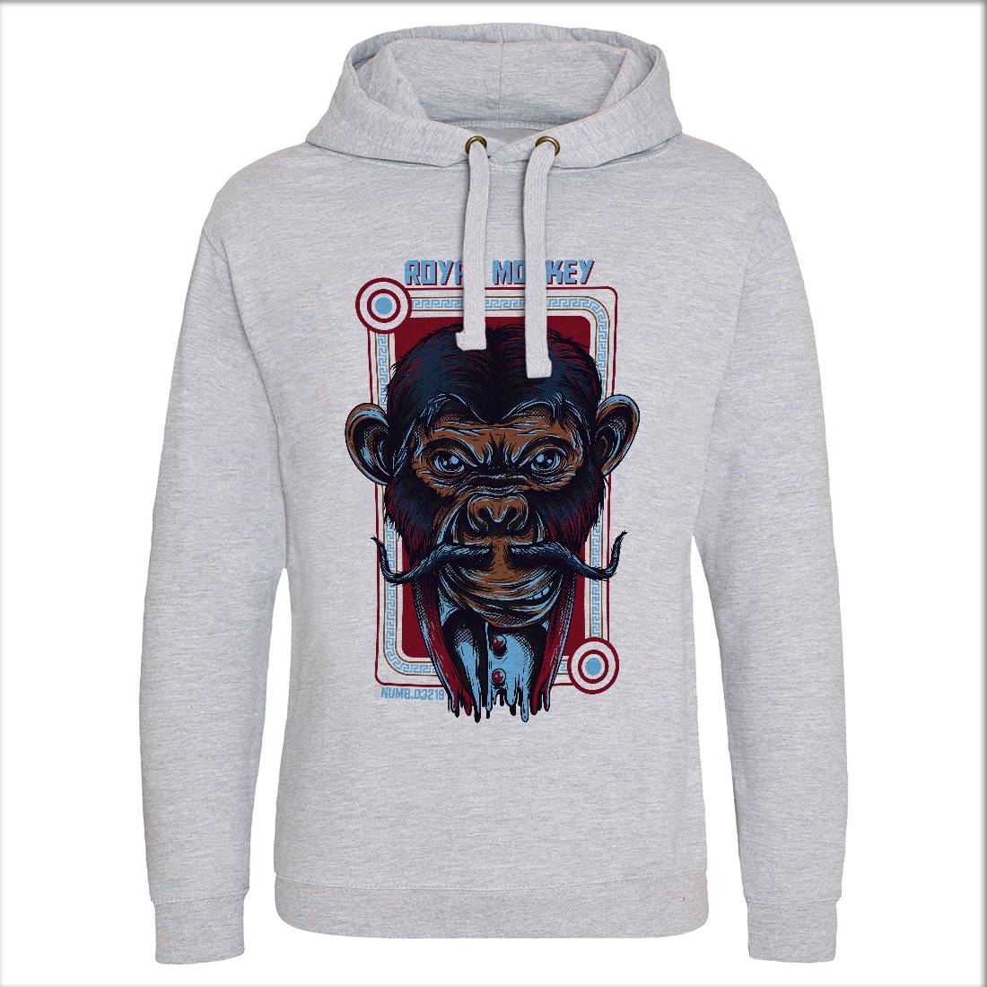 Royal Monkey Mens Hoodie Without Pocket Animals D806