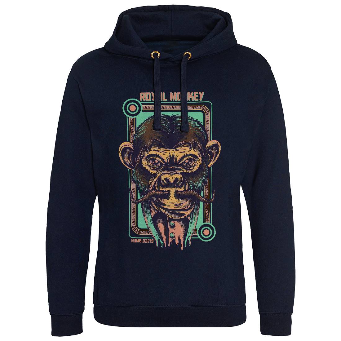 Royal Monkey Mens Hoodie Without Pocket Animals D806