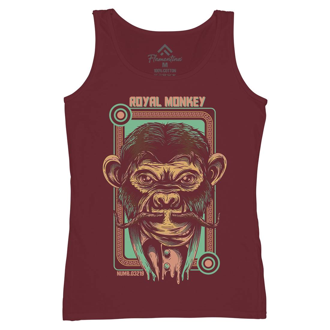 Royal Monkey Womens Organic Tank Top Vest Animals D806