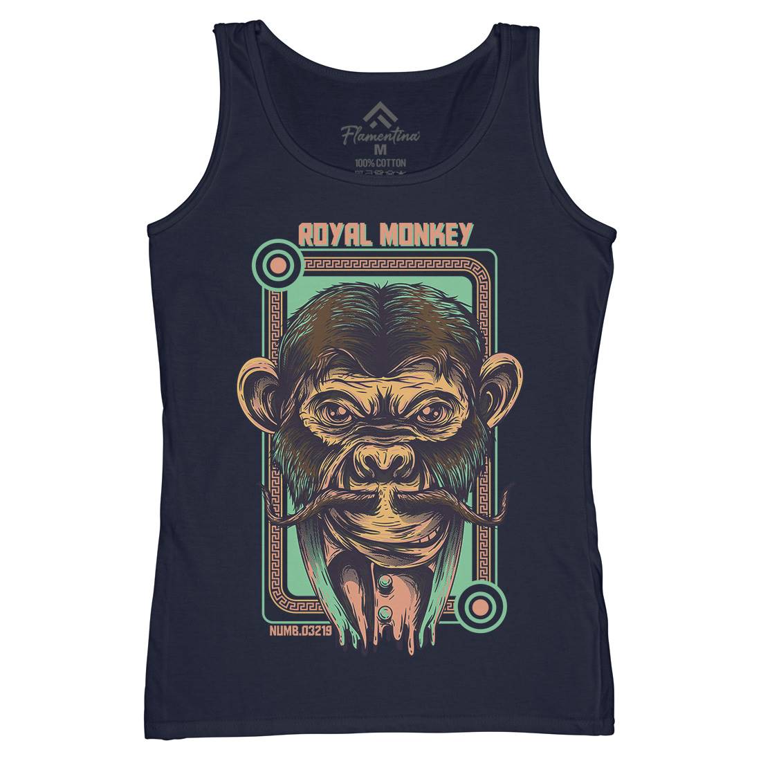 Royal Monkey Womens Organic Tank Top Vest Animals D806