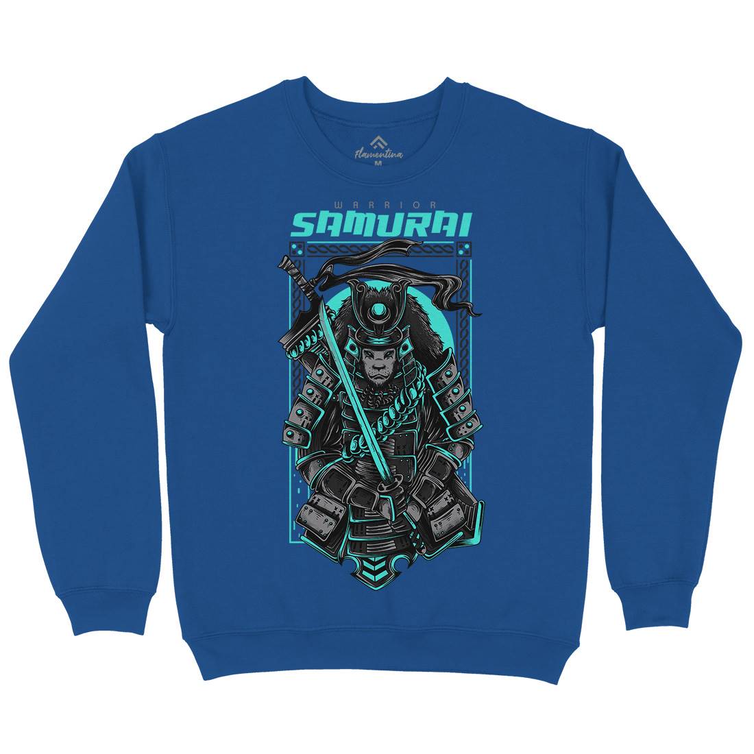 Samurai Mens Crew Neck Sweatshirt Warriors D808