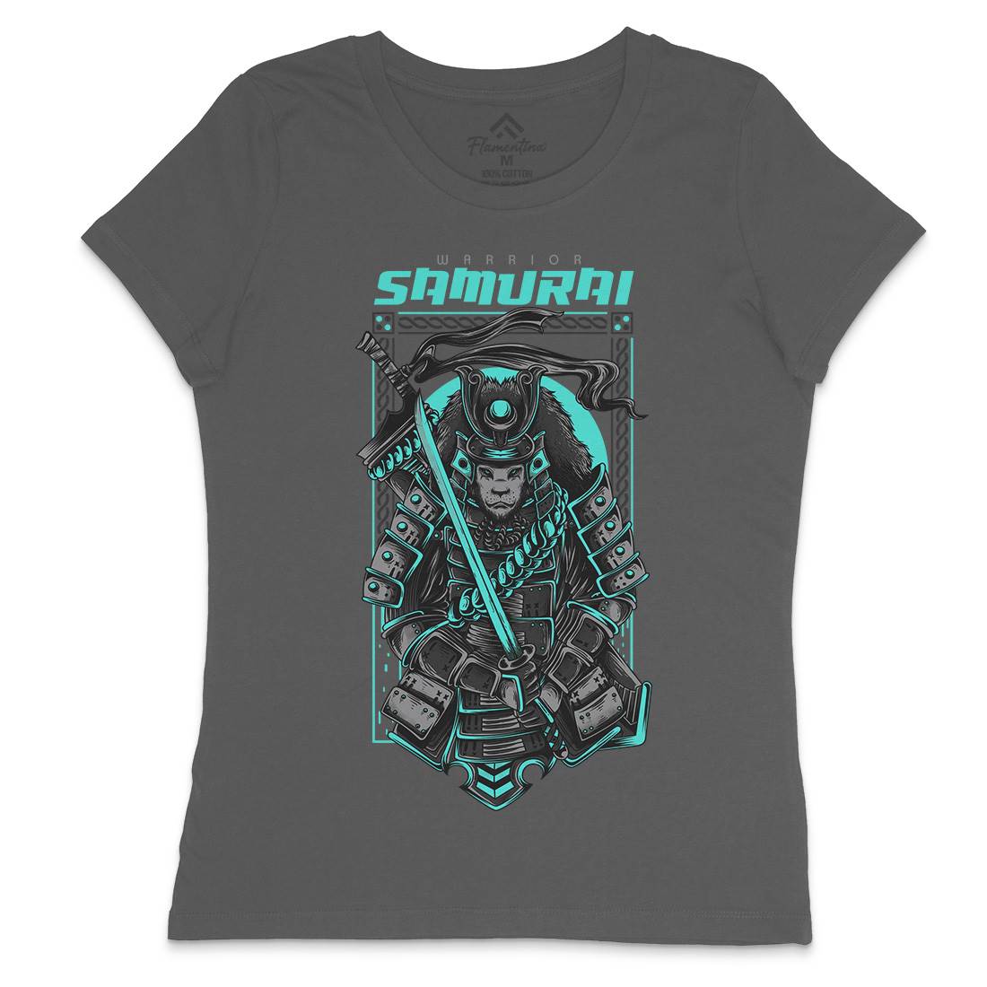 Samurai Womens Crew Neck T-Shirt Warriors D808