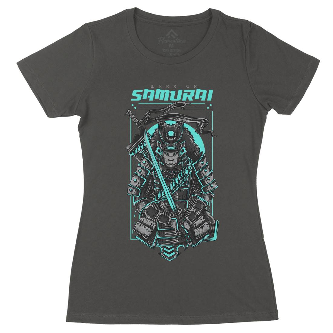 Samurai Womens Organic Crew Neck T-Shirt Warriors D808